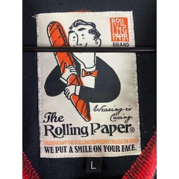 Rolling Paper Brand Shirt Mens Sz Large USA Flag International Flags Tee Graphic - Picture 4 of 9